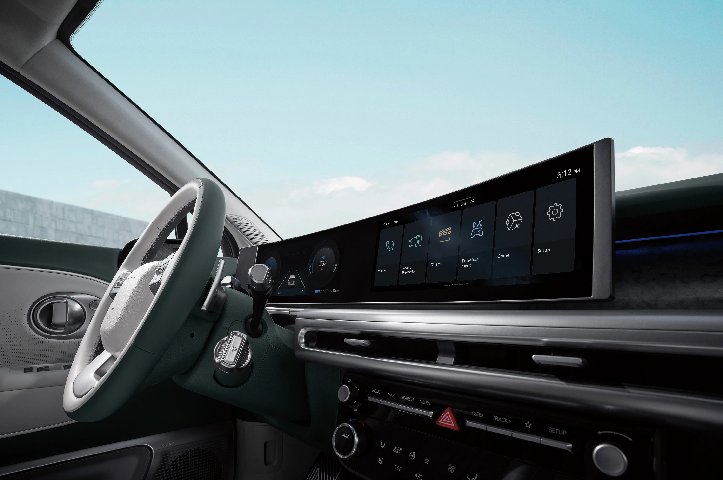 Hyundai IONIQ 9 Interior Panoramic Curved Display